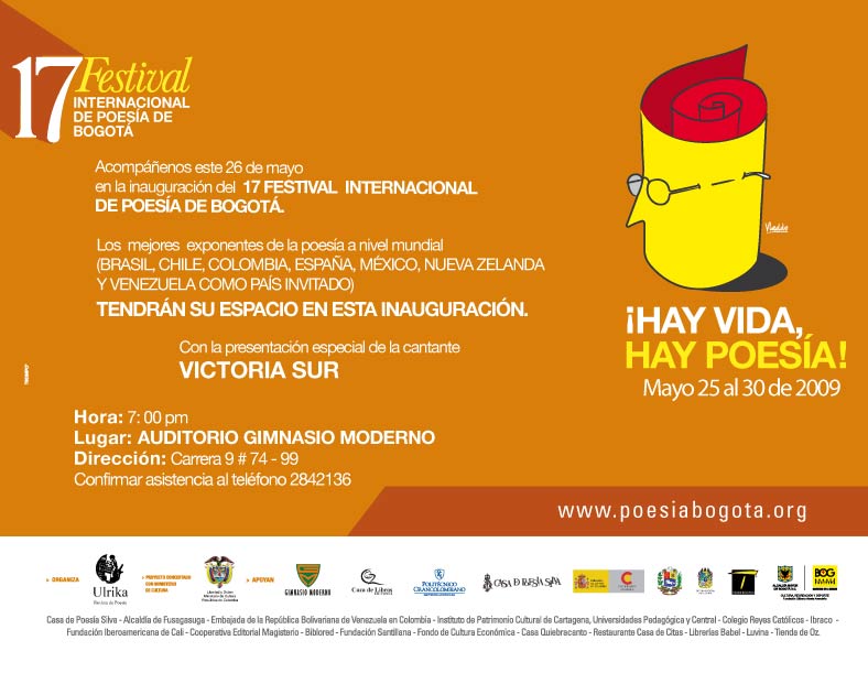 festival de poesía de Bogotá