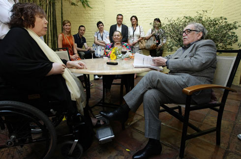 Gabriel García Márquez y Aida Bortnik