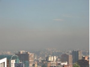 Mala calidad de aire en Bogotá