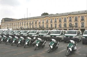 Policía comunitaria en Bogotá