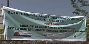 Protesta contra violencia hacia las mujeres en Bosa