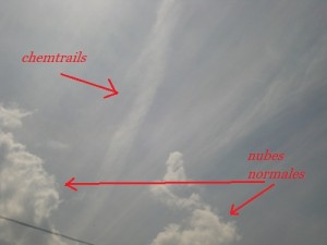nubes químicas o chemtrails