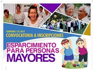 Esparcimiento de personas mayores