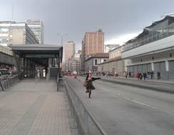 Estación de Transmilenio en San Victorino