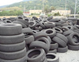 Reciclaje de llantas usadas