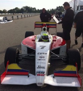 Juan Piedrahita y Test en Indy Lights