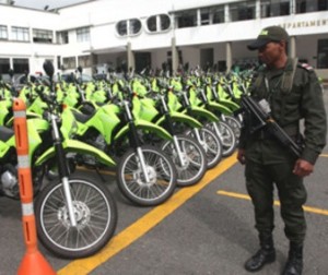 Motocicletas de la Policía Metropolitana de Bogotá