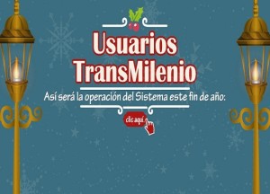 TransMilenio fin de año