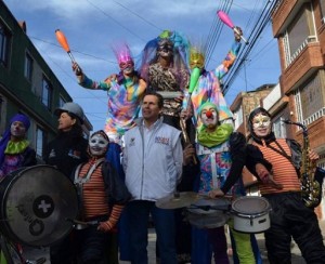 Quema del diablo en Puente Aranda