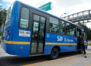 Carriles exclusivos para buses SITP