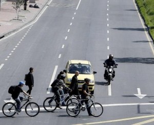 Día sin carro en Bogotá