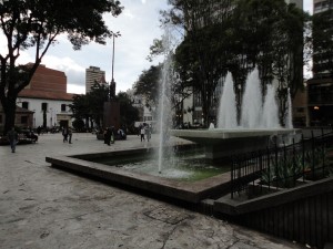 Parque Santander en Bogotá