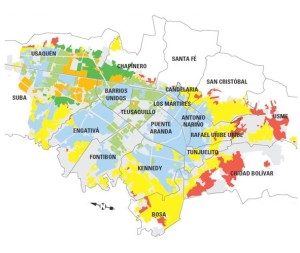 Sectores peligrosos de Bogotá