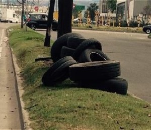 Llantas usadas en Bogotá