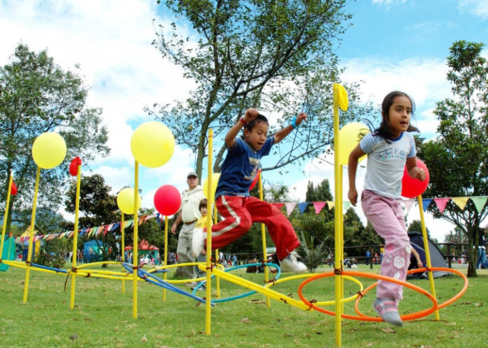 Niños en parque